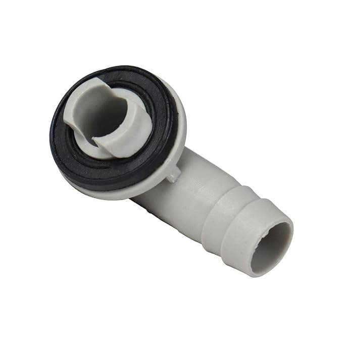 AC Drain Hose Connector Elbow, 15mm/26mm/46mm, White Plastic Fitting for Mini-Split and Window Air Conditioner
