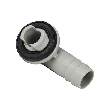 AC Drain Hose Connector Elbow, 15mm/26mm/46mm, White Plastic Fitting for Mini-Split and Window Air Conditioner