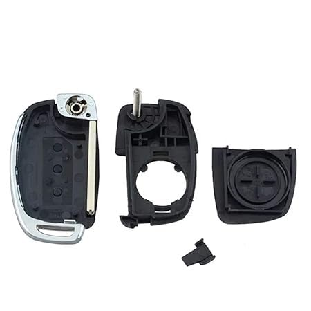 Remote Key Shell Compatible with Hyundai i20, Verna, Xcent & Grand i10 Replacement Car Key Fob Case Housing Durable ABS Plastic Black (Pack of 1)