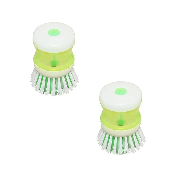 Kitchen Creative Fashion Cleaning Brush with Soap Dispenser for Kitchen, Sink, Dish Washer and Other Household Cleaner (1 - PC)