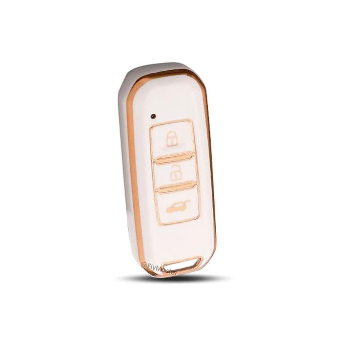 TPU Smart Key Cover for MG Hector – 3/4 Button Remote Case, Stylish Protection with Premium Finish (Rose Gold, Pack of 1)