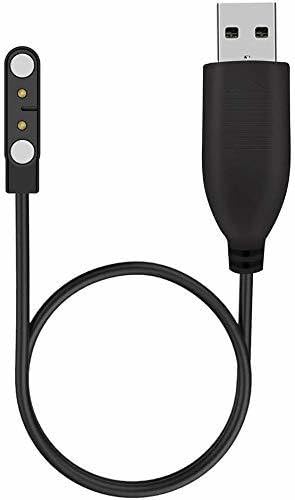 RF REDFOXX 2 Pins Magnetic Suction Charger Cable | Smartwatch Accessories | 0.5 m Cable Length, Magnetic Charging.
