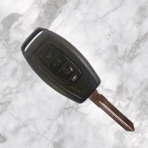 3-Button Replacement Remote Key Shell – Compatible with Tata Safari, Storme, Aria – Durable Car Key Fob Case Housing (Pack of 1, Black)