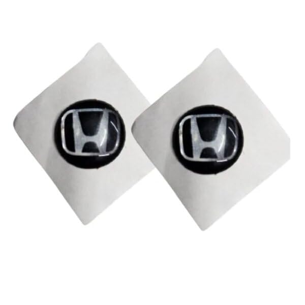 RF REDFOXX Car Sticker Key Fob Remote Badge – 14mm Oval Auto Emblem Logo Decal Compatible with Vehicles (Pack of 2).