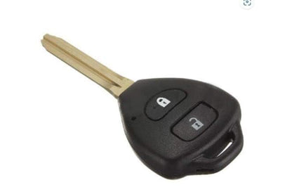 RF REDFOXX 2 Button Smart Key Shell Model Compatibility for Toyota INNOVA, FORTUNER, ETIOS, Camry, Corolla, etc - Replacement Key Cover | Toyota Key (Shell with Blade)