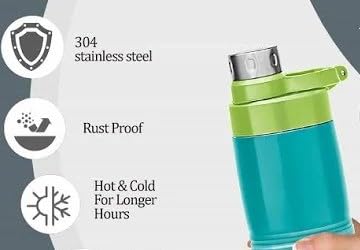 Milton Spare Lid for Amigo Thermosteel Bottle (660ML, 800ML, 1000ML) | Leak-Proof BPA-Free Replacement Cap | Hot & Cold Water Bottle Lid