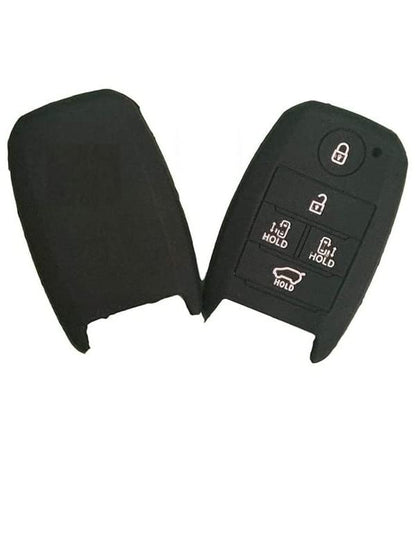Silicone Flip Key Cover for Kia Carnival 5 Button Smart Key (Pack of 1)