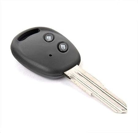 Replacement Remote Key Shell Compatible with Chevrolet Beat Car Key Fob Case Housing Durable ABS Plastic Black (Pack of 1)