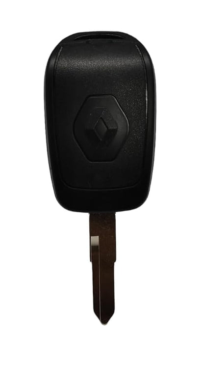 Key Shell Replacement Compatible for Renault Duster, Kwid, Terreno, Triber, Kiger, 2 Button Key, Black