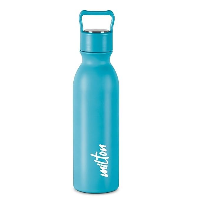 Spare Lid Compatible with Milton Alice Thermosteel Bottle | Fits 500ml, 750ml & 1000ml Bottles | Leak-Proof Replacement Cap for 24 Hours Hot & Cold Flask | (Blue, Lid Only)