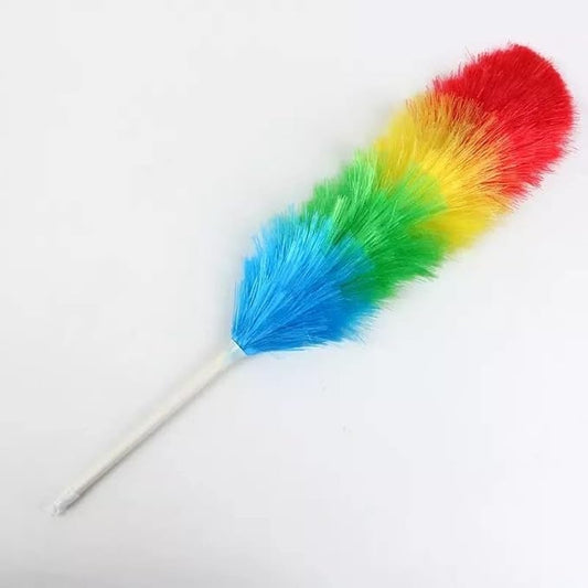 26-Inch Microfiber Static Feather Duster Brush – Washable, Lightweight, Flexible PP Handle – Multipurpose Dusting Tool for Home, Office, Car Cleaning (Color May Vary)