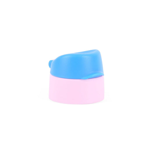 Spare Lid with Straw Compatible with Milton Steel Slim/Kool Stunner Kids Bottle | Fits 400ml | Leak-Proof Sipper Replacement Lid | BPA-Free | Cyan