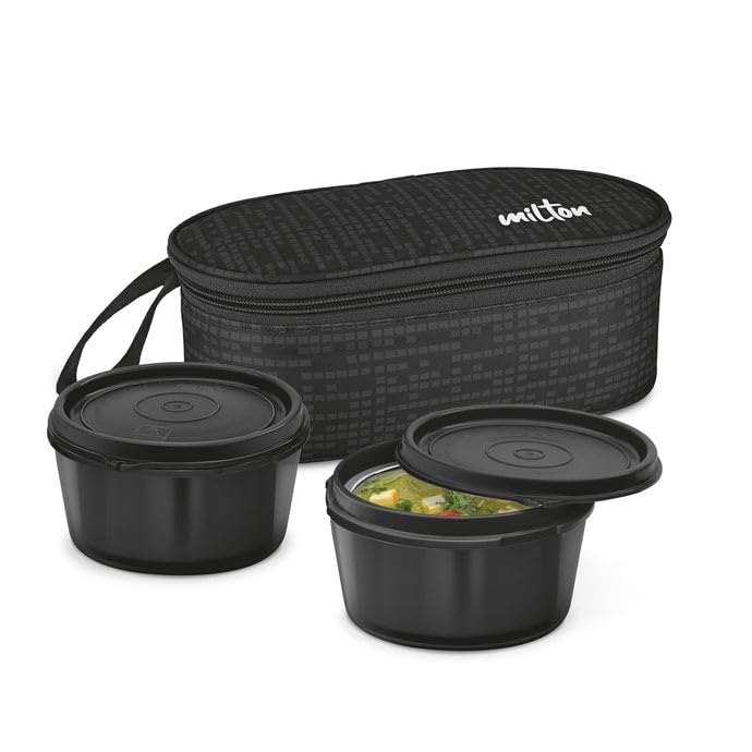 Spare Container Lid Compatible with Milton Graze/I-Fresh/Tasty Lunch Combo Tiffin (200ml/350ml/500ml/550ml) – Black | Leak-Proof BPA-Replacement Lid | Secure Fit Lunch Box Cover (Only Lid)