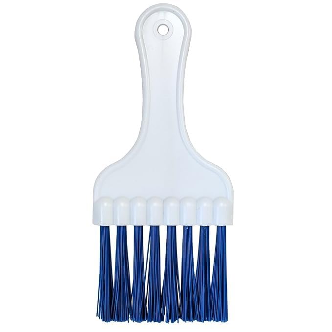 Midwest Hearth Plastic Air Conditioner Condenser Fin and Refrigerator Coil Cleaning Whisk Brush, Blue