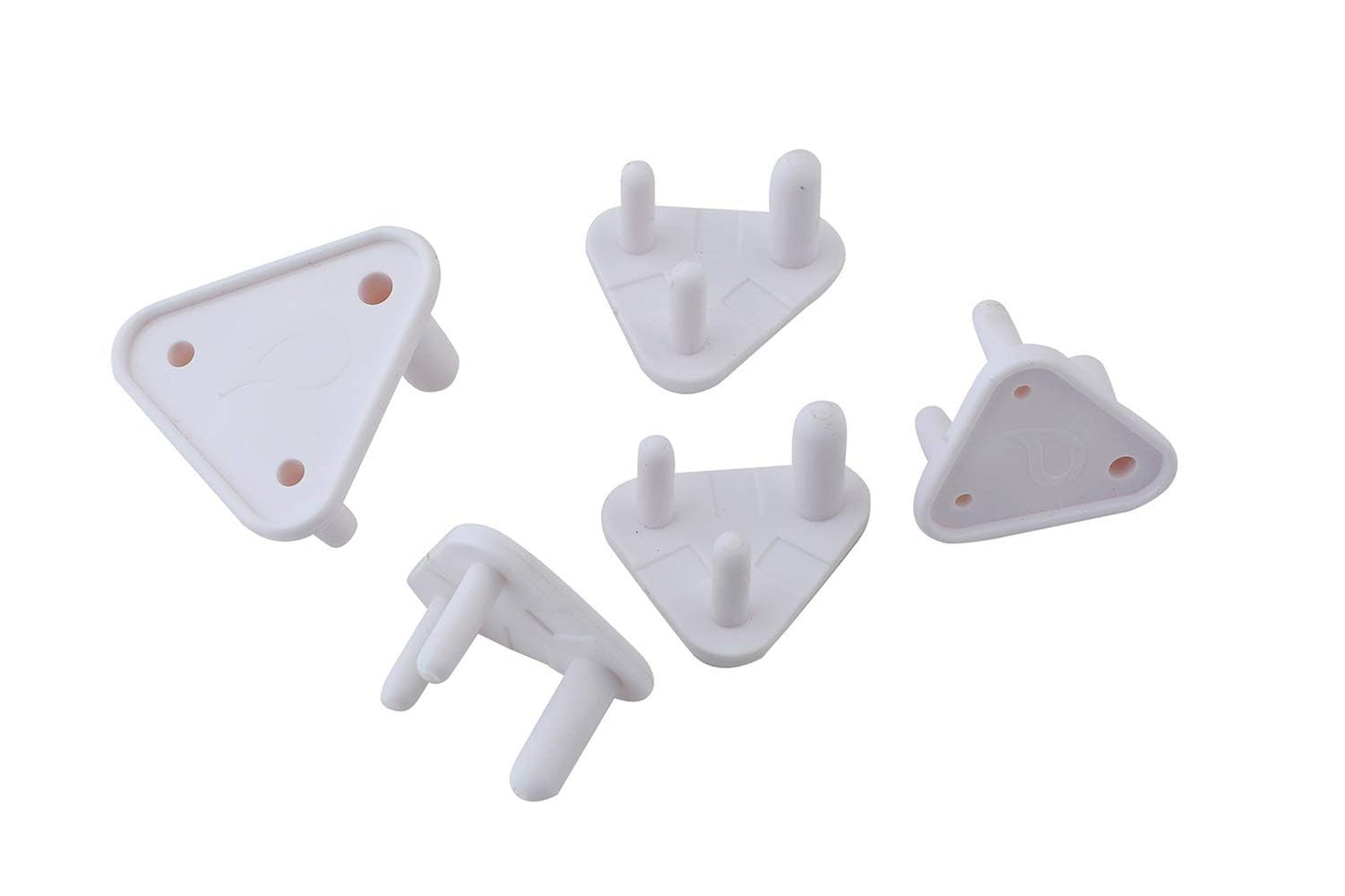 Baby Safety Socket Plug Covers Pack of 10 Child Proof Electric Socket Protector Dummy Plug Guards for Switch Board Shock Prevention Safety Caps for Kids (White)