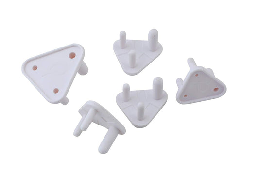Baby Safety Socket Plug Covers Pack of 10 Child Proof Electric Socket Protector Dummy Plug Guards for Switch Board Shock Prevention Safety Caps for Kids (White)