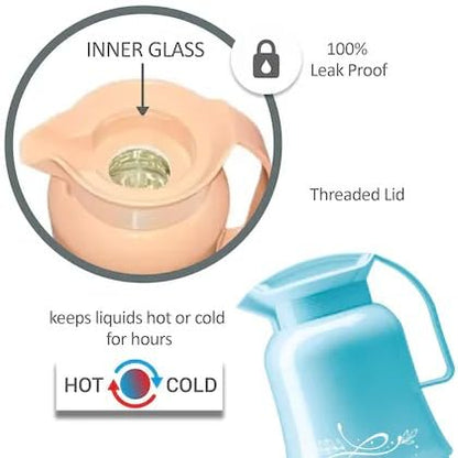 Spare Assembled Lid Compatible with Milton Plastic Crystal Insulated Flask | Fits 500ml & 1000ml | Leak-Proof Replacement Cap | Easy-Twist Design | Green