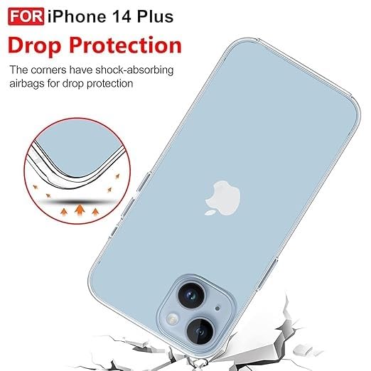 Compatible with i-Phone 11 Clear Case | Slim Shockproof Silicon & TPU Back Cover with Camera | Anti-Yellowing Scratch Resistant Transparent Phone Case for iPhone 11 (iPhone 14 Plus)
