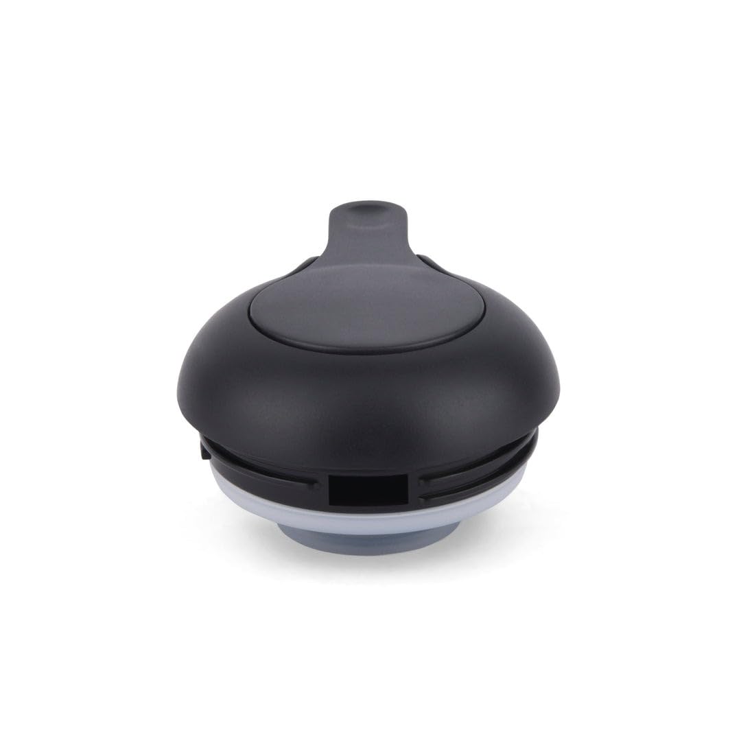 Spare Lid Compatible with Milton Thermosteel Carafe Replacement Lid, Leak-Proof Spare Cap, Compatible with 1000 ml Flask, Black