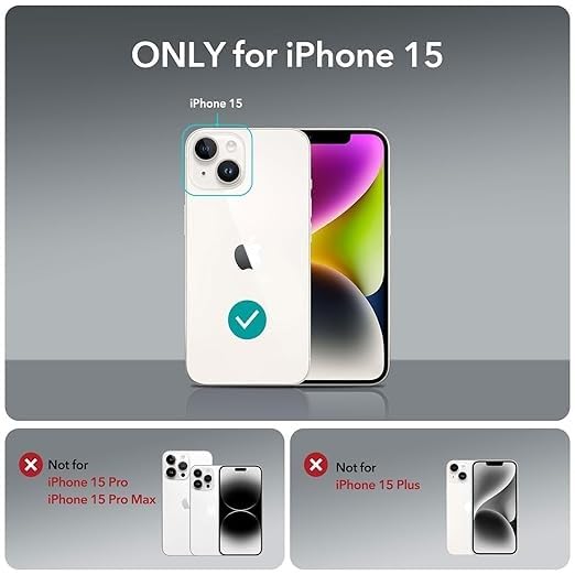 RF REDFOXX Compatible with i-Phone 11 Clear Case | Slim Shockproof Silicon & TPU Back Cover with Camera | Anti-Yellowing Scratch Resistant Transparent Phone Case for iPhone 11 (iPhone 15)