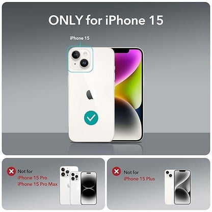 RF REDFOXX Compatible with i-Phone 11 Clear Case | Slim Shockproof Silicon & TPU Back Cover with Camera | Anti-Yellowing Scratch Resistant Transparent Phone Case for iPhone 11 (iPhone 15)