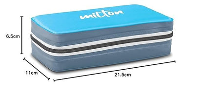 Spare Insulated Jacket Compatible with Milton Mini Lunch Box | Replacement Fabric Lunch Jacket | Leak-Proof Tiffin Cover for Office, School & College | Blue/Cyan