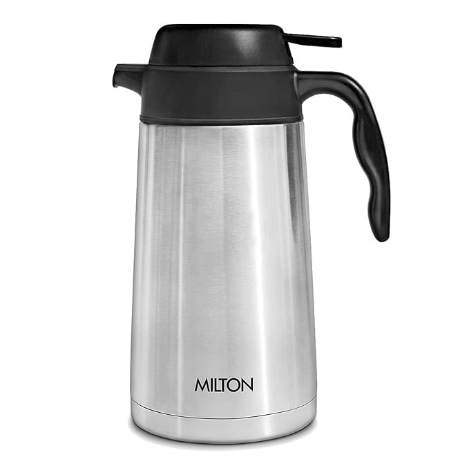 Lid Cover Compatiable with Milton Astral 2000 Thermosteel Flask Replacement Lid, Black, Leak-Proof Cap for 1900ml Bottle