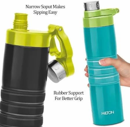 Milton Spare Lid for Amigo Thermosteel Bottle (660ML, 800ML, 1000ML) | Leak-Proof BPA-Free Replacement Cap | Hot & Cold Water Bottle Lid