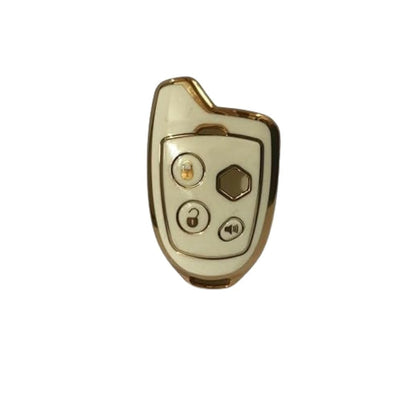 TPU Key Cover for Suzuki Models: Swiift, Dziire, Rittz, WagoonR, S-Cross, Ertigaa, Ciazz, Celeerio, Balleno, Scrross, and Vitarra Brezza with Nippon Remote Key Cover (White).