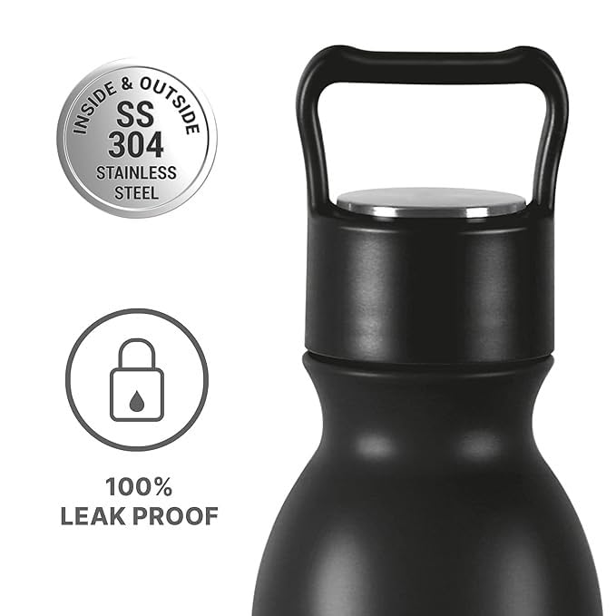 Spare Lid Compatible with Milton Alice Thermosteel Bottle | Fits 500ml, 750ml & 1000ml Bottles | Leak-Proof Replacement Cap for 24 Hours Hot & Cold Flask | Durable & Secure Fit (Lid Only)