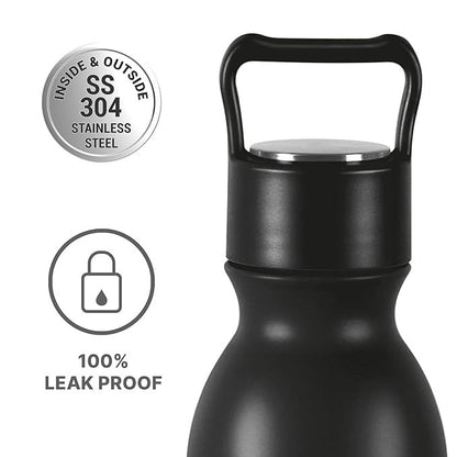 Spare Lid Compatible with Milton Alice Thermosteel Bottle | Fits 500ml, 750ml & 1000ml Bottles | Leak-Proof Replacement Cap for 24 Hours Hot & Cold Flask | Durable & Secure Fit (Lid Only)