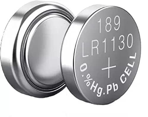RF REDFOXX LR1130 AG10 189 Battery 1.5V Alkaline Button Cell Batteries 389A, D389, LR1131, LR54, G10A, Battery LR1130 Battery 1.5V Micro Alkaline Button Coin Cell (LR1130 / AG10-10 Unit)