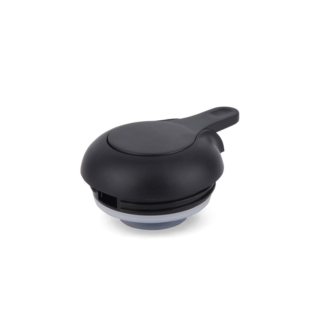 Spare Lid Compatible with Milton Thermosteel Carafe Replacement Lid, Leak-Proof Spare Cap, Compatible with 1000 ml Flask, Black