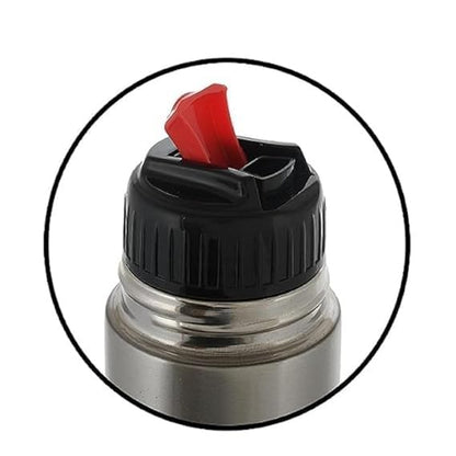 Steel Button Flip Lid Cap for Thermosteel Vacuum Flask | Compatible with Cello Hot & Cold Water Bottles | Leak-Proof Replacement Flip Cover | Pack of 1 (for 500ml)