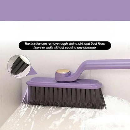 RF REDFOXX Multi-Function Bathroom Cleaning Brush - Hard Bristle Rotating Crevice Gap Cleaning Brush for Tiles, Bathroom, and Floor Cleaning (Pack of 1, Multi-Colour).