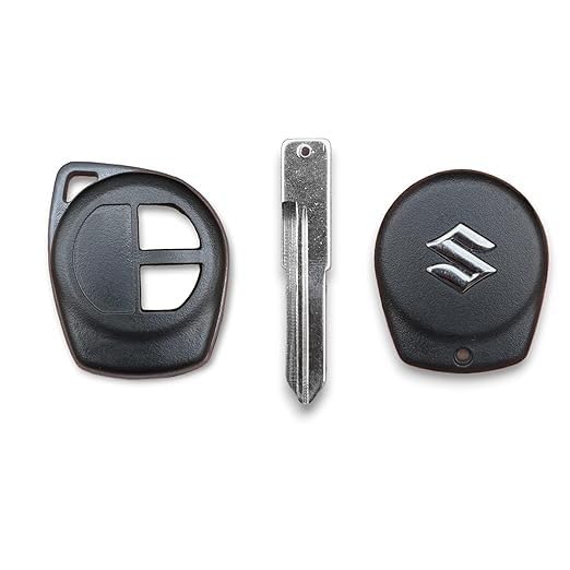 Remote Key Shell Compatible for Maruti Suzuki Swift, Dzire, WagonR, Alto, SX4, Ritz, Old Ertiga – Replacement Key Case with Blade (No Remote/Sensor Included) | Durable ABS Car Key Cover