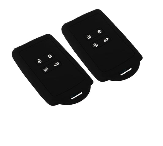 Silicone Key Cover (Pack of 2) Compatible for Renault Kiger/ Triber Smart Card( Key)