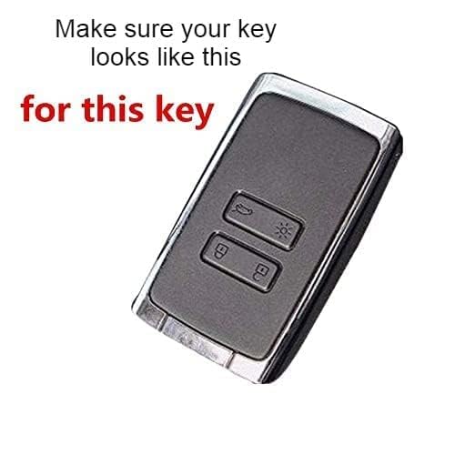 Silicone Key Cover (Pack of 2) Compatible for Renault Kiger/ Triber Smart Card( Key)