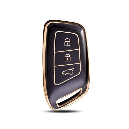 TPU Key Cover Compatible with MG Hector 3rd. (Black)