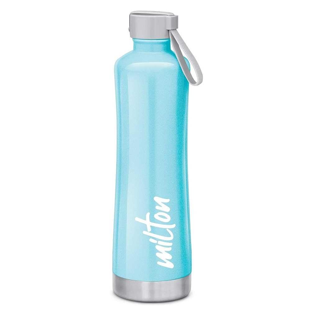 Milton New Tiara Bottle Spare Lid | Compatible with 490ml, 600ml, 750ml, 900ml & 1100ml Tiara Thermosteel Bottles | Leak-Proof & Durable Replacement Cap | Easy Carry Handle – Lid Only