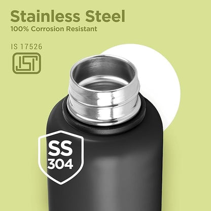 Milton Aura Water Bottle Replacement Lid, Black, BPA-Free, Leak-Proof Cap Compatible with 520ml, 725ml, 1000ml, 1050ml Bottles, Durable Spare Cap