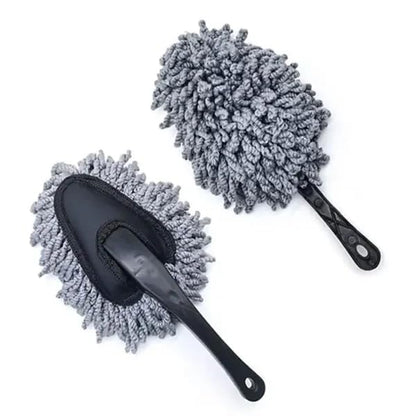 RF REDFOXX Mini Microfiber Duster Interior Multi-Purpose Duster Brush with Handle for Car Cleaning (Pack of 1).
