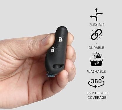 RF REDFOXX Key Shell Compatible for Honda I-VTEC Amaze BRIO BRV City Civic CRV Jazz etc.| Key Shell in Black with Wide Compatibility Black .