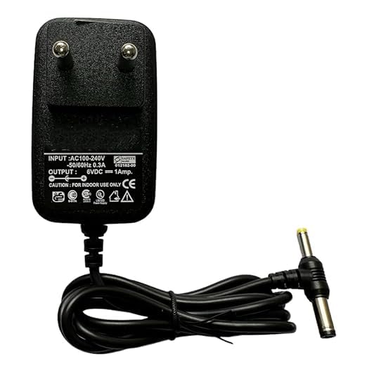 RF REDFOXX 6V 1A DC Power Adaptor with Multiple Benefits & Features | Electronics Accessories | Music Keyboard, Piano, Cordless Phones & Other Gadgets