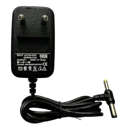 RF REDFOXX 6V 1A DC Power Adaptor with Multiple Benefits & Features | Electronics Accessories | Music Keyboard, Piano, Cordless Phones & Other Gadgets