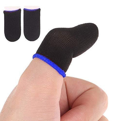 RF REDFOXX Thumb Sleeve, Slip-Proof Sweat-Proof Professional Touch Screen Thumbs Finger Sleeve for Pubg Mobile Phone Game Gaming Gloves Made up of Rare Material (1 Pair).