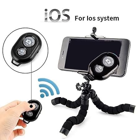 RF REDFOXX Bluetooth Remote Controller Shutter Button for Selfie Stick Compatible with All Devices (Android & iOS Phones Only)