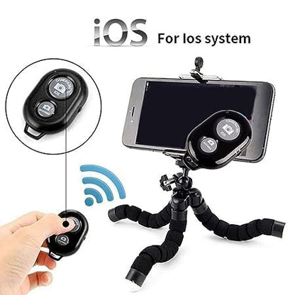 RF REDFOXX Bluetooth Remote Controller Shutter Button for Selfie Stick Compatible with All Devices (Android & iOS Phones Only)