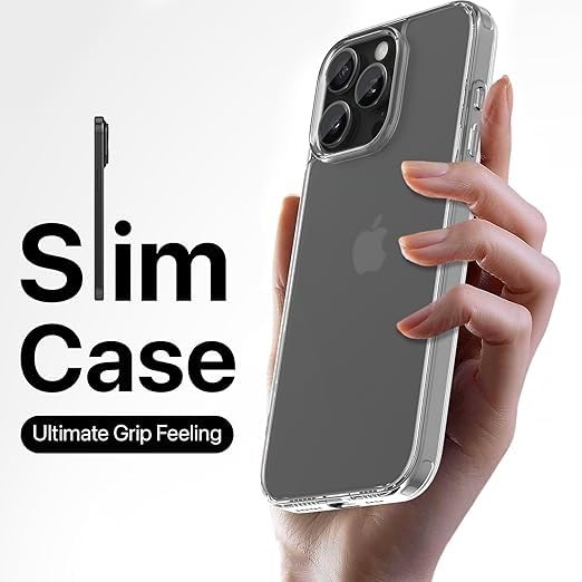 RF REDFOXX Compatible with i-Phone 11 Clear Case | Slim Shockproof Silicon & TPU Back Cover with Camera | Anti-Yellowing Scratch Resistant Transparent Phone Case for iPhone 11 (iPhone 16 Pro Max)