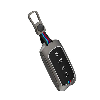 Metal Key Cover Compatible with 4-Button Smart Key – Durable, Stylish & Protective Key Case for Curvv & EV Models – Ultimate Protection for Your Key Fob.
